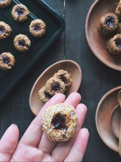 Foto resep Crunchy blueberry cheese thumbprint cookies 🍪🍪🍪