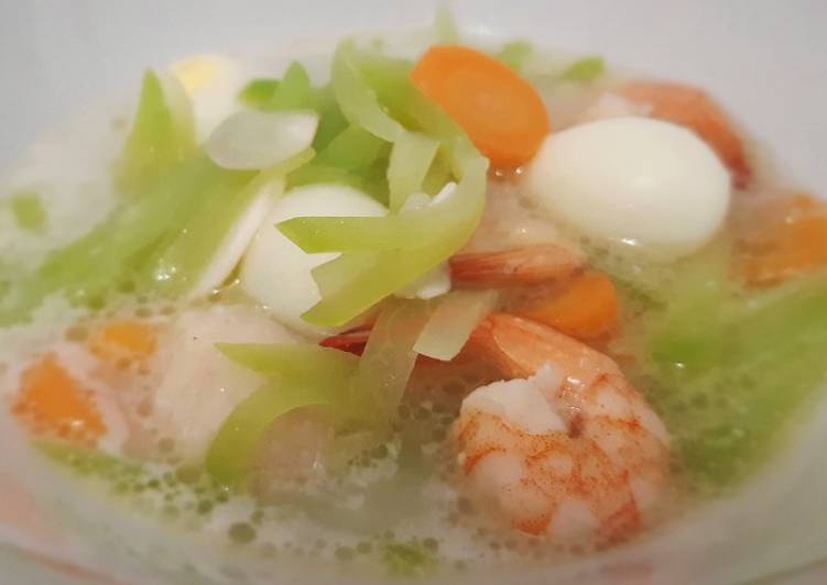 Resep Sayur Labu Siam, Udang dan Telur Puyuh (mpasi 18+ bulan) oleh