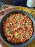 Arroz con tomate y pavo al horno