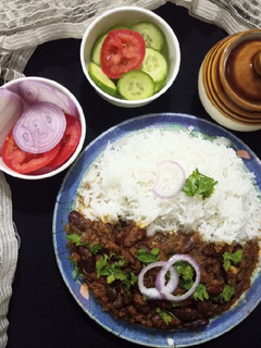 A picture of Rajma Chawal.