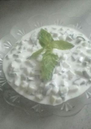 صورة لوصفة لبن وخيار