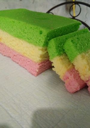 Foto resep Bolu kukus pelangi