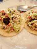 Tacos de salmón con salsa de mango