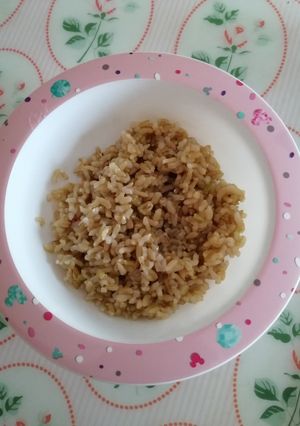 Egyszerű főtt barna rizs recept fotója