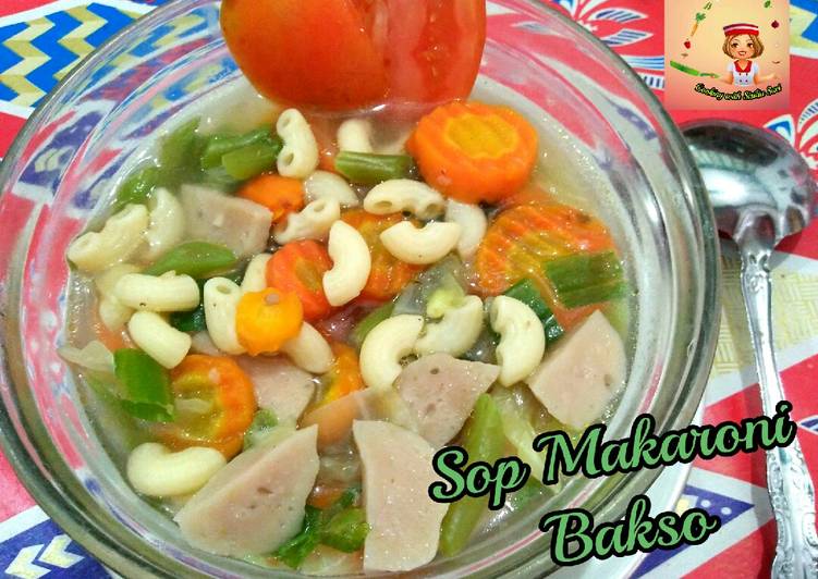 Bagaimana Membuat Sop Macaroni Bakso 🍀🍥 yang Lezat