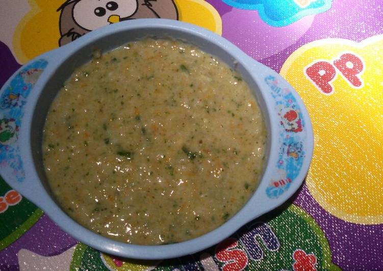 Cara Memasak Mpasi 7m+ ikan teri pakcoy yang Enak