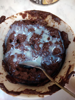 Una foto de Queque de chocolate en microondas
