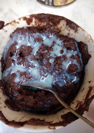 Una foto de Queque de chocolate en microondas