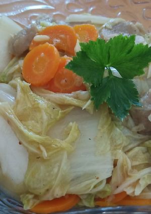 Foto resep Cah sawi putih