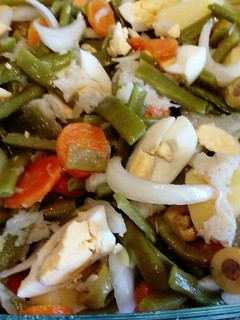 Una foto de Ensalada cateta con bacalao (A mi manera 😉)