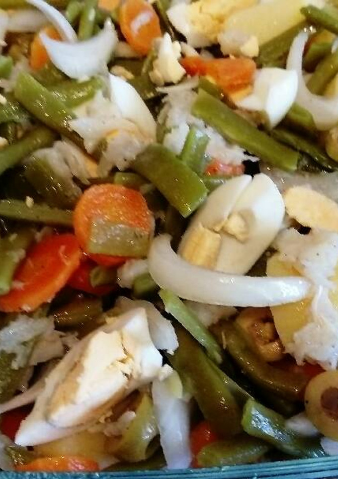Una foto de Ensalada cateta con bacalao (A mi manera 😉)