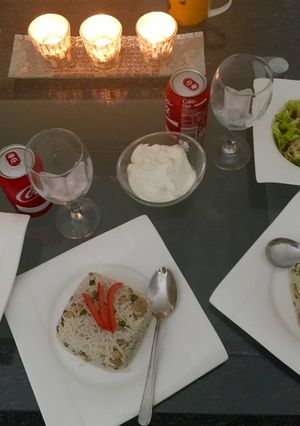 صورة لوصفة رز بالخضار