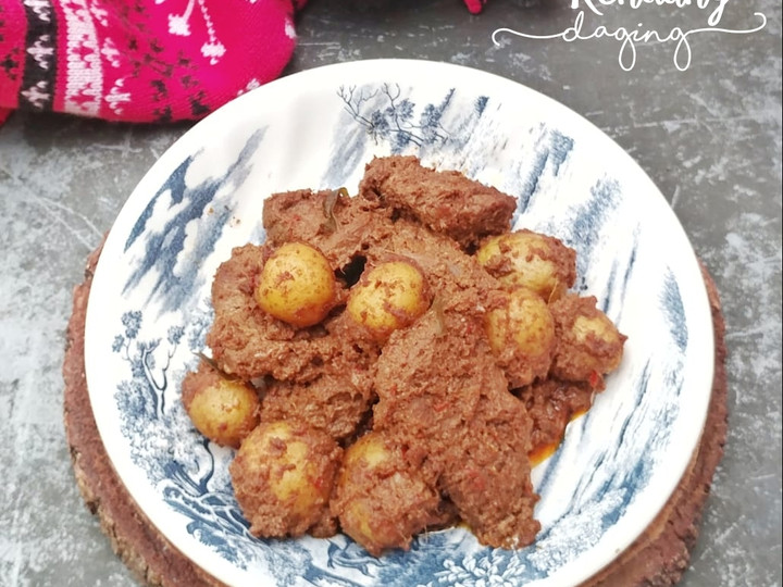 Langkah Mudah untuk Menyiapkan (238) Rendang Daging Padang Anti Gagal