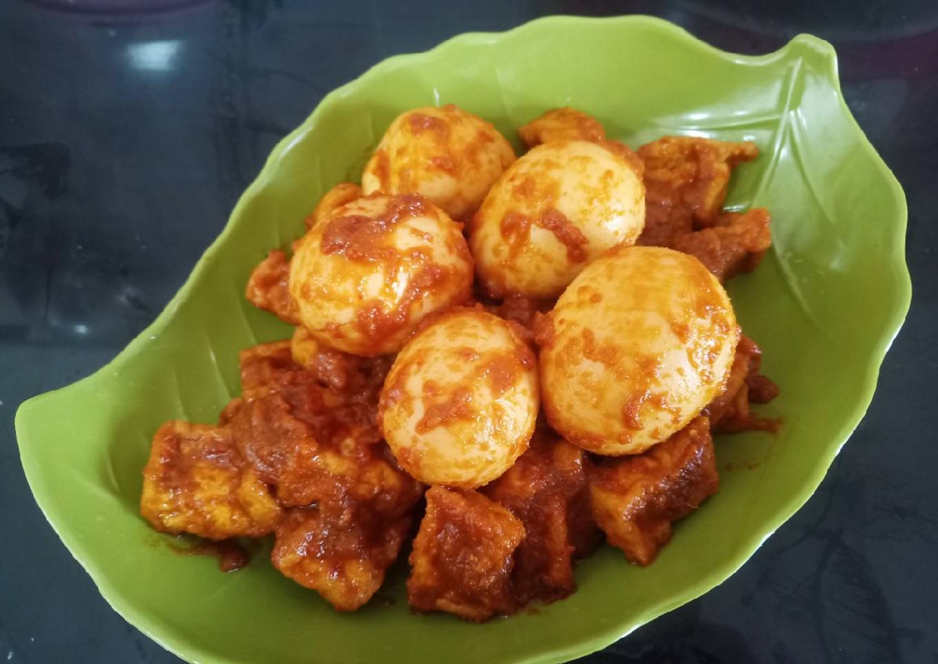 Tahu Telur Bumbu Bali