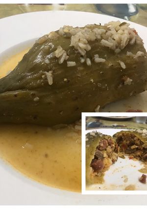 Una foto de Pepinos rellenos