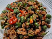 Gambar tumis oncom cabe rawit hijau