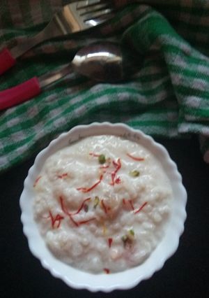 A picture of Rice kheer.