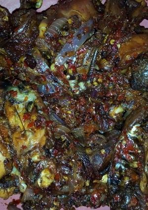 A picture of Peppered chicken 🐓.