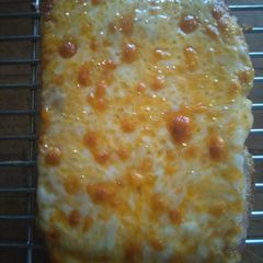 A picture of Open Face Hot Ham And Cheese Sandwich.