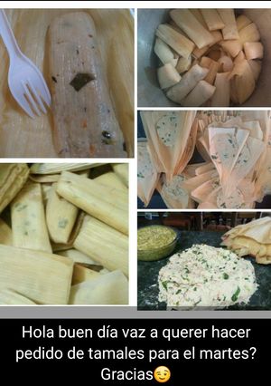 Una foto de Tamales light