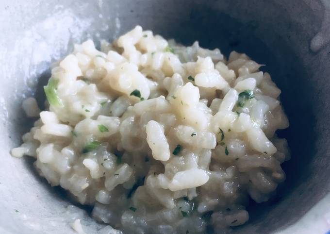 Easiest Way to Make Homemade Creamy Lemon and Parsley Risotto 🍚