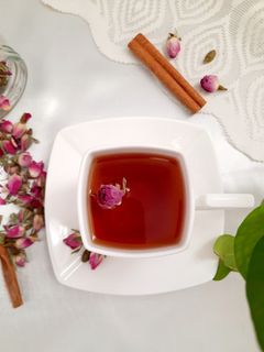 عکسی از دستور چای با عطر گل محمدی