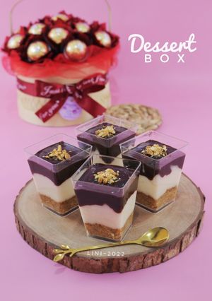 Foto resep Dessert Box Marie Regal - cemilan dingin ekonomis - dessert jar
