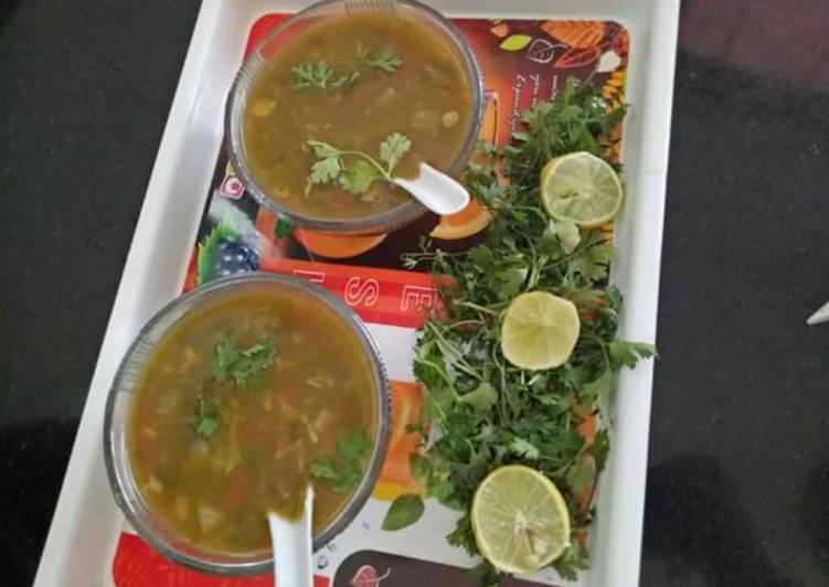 Lamon coriander soup