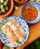 Gỏi cuốn tôm thịt - Mắm nêm