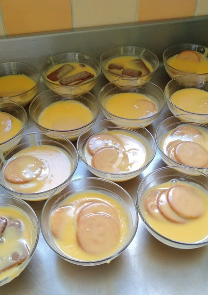 Una foto de Natillas Caseras con Galleta