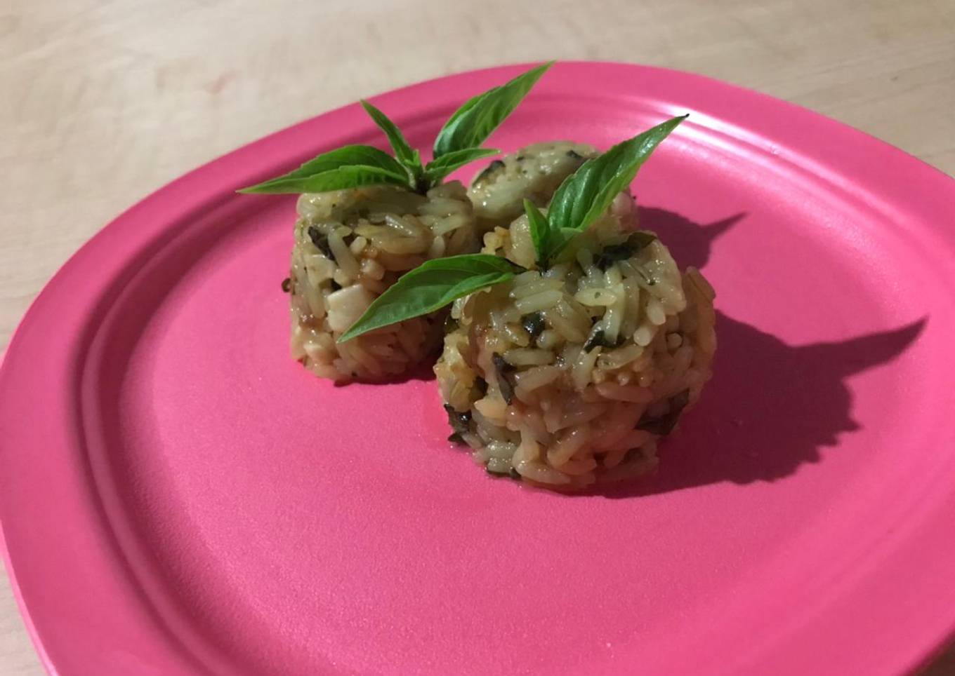 Risotto con albahaca