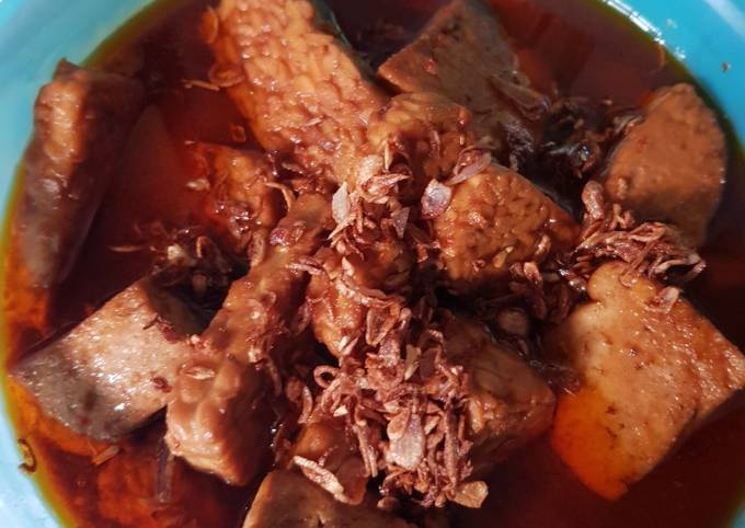 Bagaimana Membuat Semur tempe plus tahu medok Anti Gagal