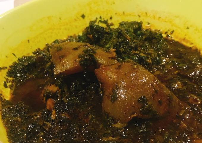 How to Prepare Speedy Afang vegetable soup