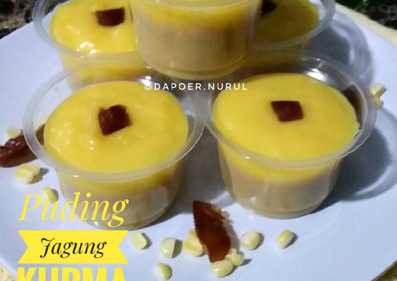 Puding Jagung Kurma Vla Custard