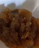 Dulce de manzana en compota