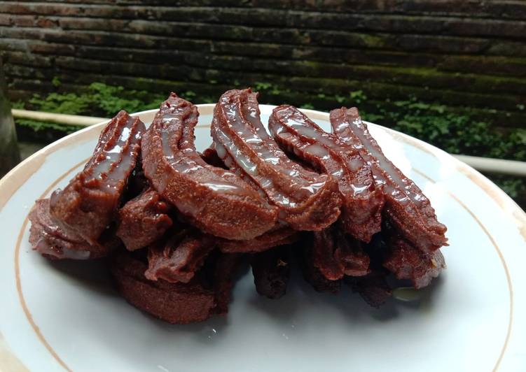 Resep masakan Churos chocolatos (tanpa cetakan spuit) | Resep Bumbu Churos chocolatos (tanpa cetakan spuit) Yang Paling Enak