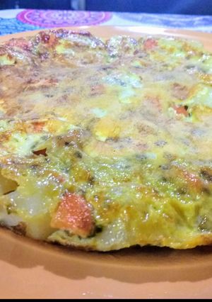 Una foto de Tortilla de zanahoria y papa🍴