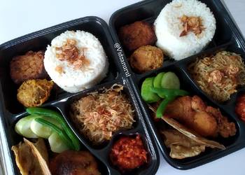 Caranya Menyajikan &amp;#34;Nasi gurih&amp;#34; liwet ala bento Mantul Banget