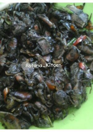 Foto resep Tumis Cumi asin hitam cabai rawit