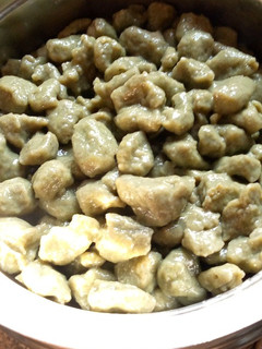 A picture of Flour dumplings (dan waken flour).