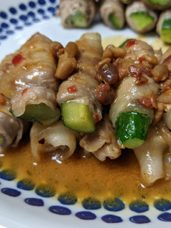雙味豬肉捲小黃瓜 的食譜成品照片