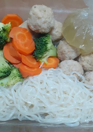 Foto resep Bakso ayam mie shirataki untuk diet
