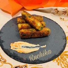 A picture of Methi and vegetables Kababs.