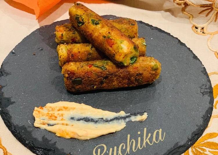 Recipe of Quick Methi and vegetables Kababs