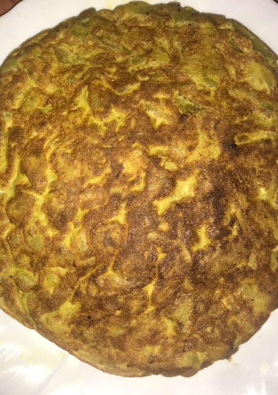 Una foto de Tortilla de patatas al curry