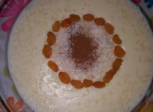 صورة لوصفة رز بحليب حلبي