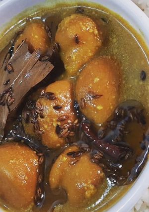 बेसन की कढी या बोरी (Besan ki kadhi ya bori recipe in hindi) रेसिपी मुख्य फोटो