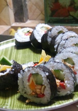 Foto resep Kimbab sederhana