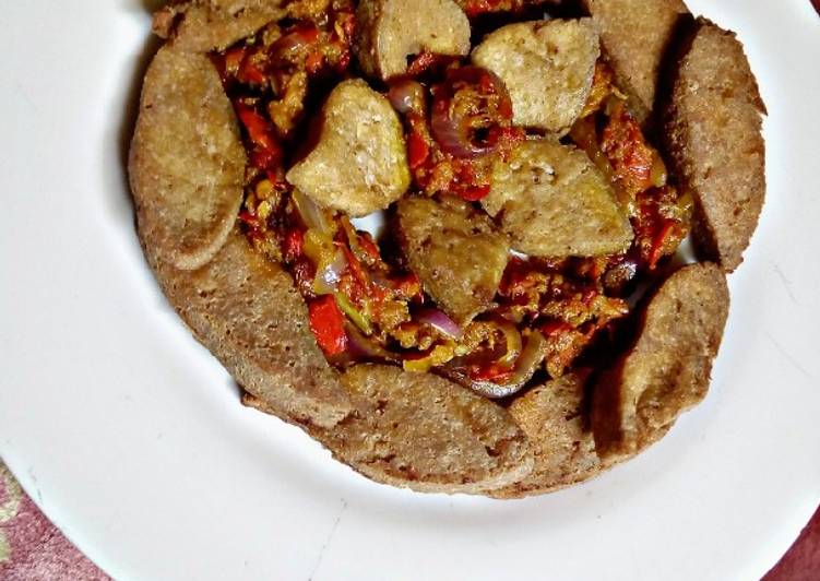 Recipe: Yummy Fried Awara &amp; meat sauce This is Secret Recipe  From My Kitchen !!