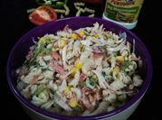 A picture of corn capsicum salad